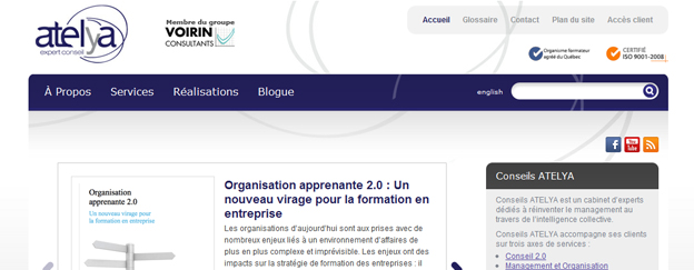J’ai joint l’équipe de Conseils Atelya, firme spécialisée en entreprise 2.0